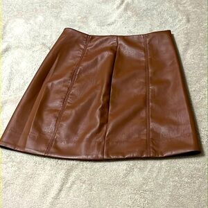 Leather skirt